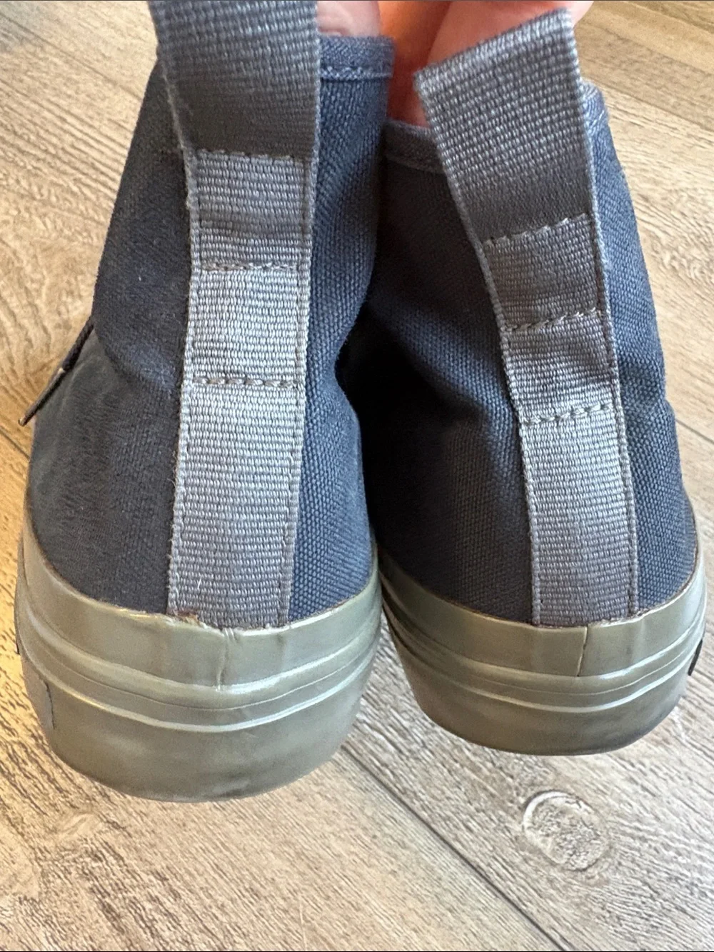 SeaVees Men's Mariners Boots Canvas High-Top Sneakers in Peacoat Navy